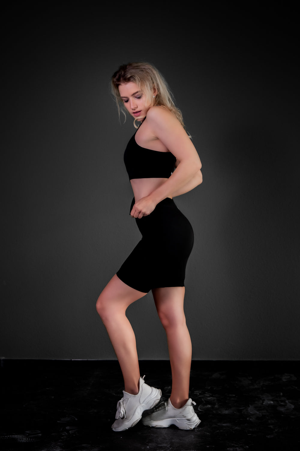 Shorty Set Bra & Shorts - Urban Black