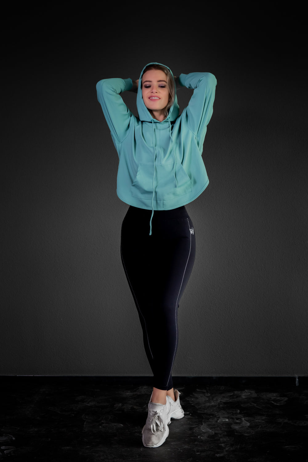 Hoodie - Caribe Green